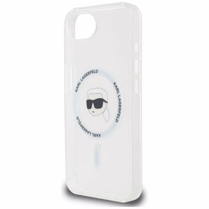 Karl Lagerfeld IML Metal Karl Head MagSafe Ümbris jaoks iPhone 16e Valge