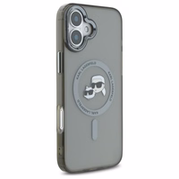 Karl Lagerfeld IML Metal Karl&Choupette Head MagSafe Ümbris jaoks iPhone 16 Plus - must