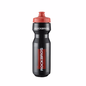 Rockbros 750 ml rattapudel - läbipaistev must punase huulikuga