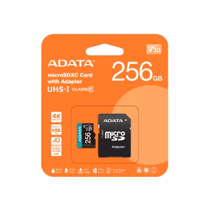 Micro SDXC mälukaart ADATA 256GB UHS-I adapteriga