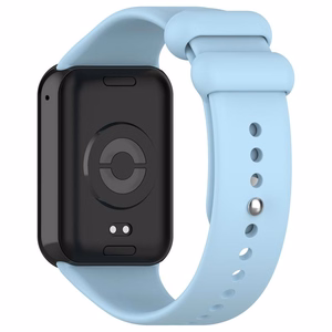 СИЛИКОНОВЫЙ РЕМЕШОК MI BAND 8 PRO /M8 PRO (4). ГОЛУБОЙ