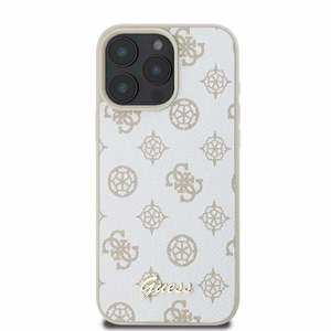 Guess Peony Script Logo MagSafe iPhone 16 Pro Ümbris - valge