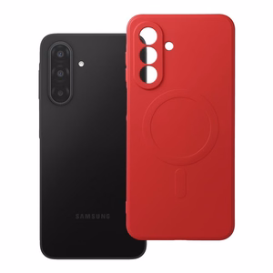 SILICONE MAG COVER Ümbris compatible with MagSafe jaoks SAMSUNG A17 punane