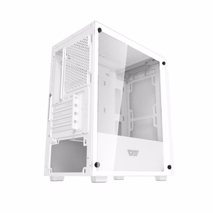 Darkflash M305 arvutikorpus ilma ventilaatoriteta (valge)