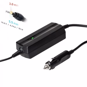 Autolaadija jaoks laptop Akyga AK-ND-37 (19V / 4.74A 90W 5.5 x 3.0mm + pin) SAMSUNG 1.2m
