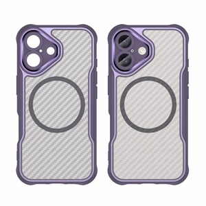 Leading Series MagSafe Silicone Ümbris jaoks iPhone 16 Plus - Lilla