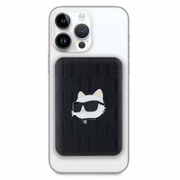 Karl Lagerfeld Powerbank induktiivne KLPB5FPGKSCHHK 16W 5000mAh must/must Choupette Head Pin MagSafe