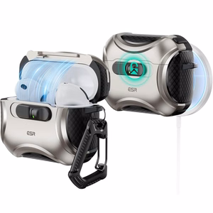 ESR Cyber ​​FlickLock MagSafe ümbris jaoks AirPods Pro 3 - silver