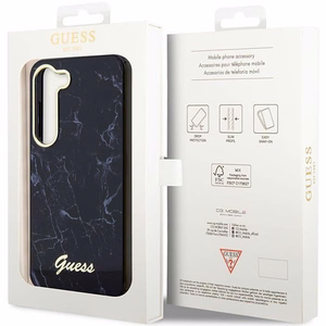 Guess GUHCS23MPCUMAK S23 +S916 чёрный/чёрный жёсткий чехол Marble