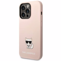 Karl Lagerfeld KLHCP14XSLCTPI iPhone 14 Pro Max 6.7 "hardcase light roosa / light roosa Silicone Choupette Body