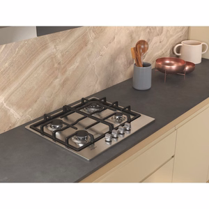 Whirlpool TGML 661 IX R sisseehitatud roostevabast terasest gaasipliit, 58 cm, 4 tsooni