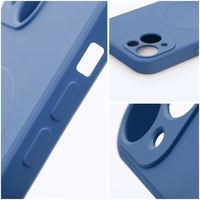 SILICONE MAG ÜMBRIS compatible with MagSafe jaoks IPHONE 13 Pro Max sinine