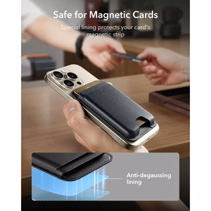 ESR Classic RFID-kaitsega MagSafe magnetiline telefoni kaarditasku – must