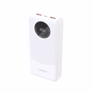 Dudao K12Pro 22.5W PD 20000mAh USB-A, USB-C valge akupank