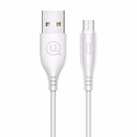 USAMS Kaabel U18 microUSB 2A Fast Charge 1m valge SJ268USB02 (US-SJ268)