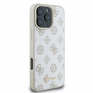 Guess Peony Script Logo MagSafe iPhone 16 Pro Ümbris - valge