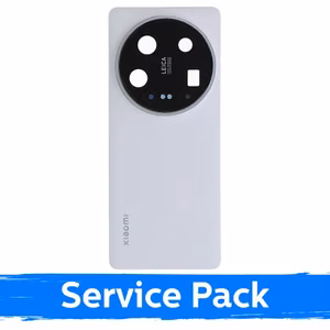 Back Cover Compatible With Xiaomi 14 Ultra / White / (Service Pack)