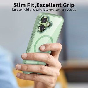 Tech-Protect MagMat MagSafe Ümbris jaoks iPhone 17 - Läbipaistev roheline