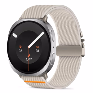 Tech-Protect Nylon Clasp rihm mudelile Samsung Galaxy Watch 40/44/46 mm – beež