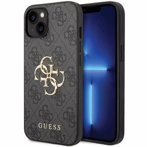 Guess 4G Big Metal Logo iPhone 15 Ümbris - hall