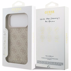 GUESS ümbris jaoks IPHONE 17 Pro Max GUHCP17XG4GFPI (PU 4G Classic) roosa