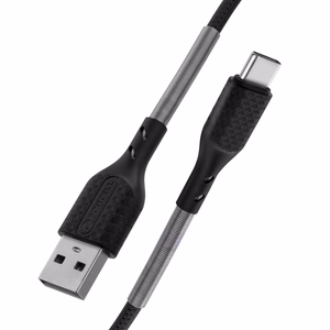 Kaabel USB A to USB C Forcell F-Energy QC4.0 5A 60W Carbon 1 m CB-02A must
