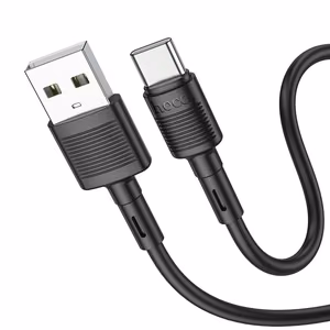 Hoco X83 USB-A – USB-C kaabel Cable USB A to USB C Hoco 3A 1 m X83, must, 1 m, 3A