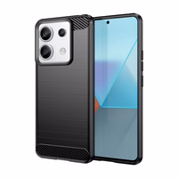 Carbon Ümbris jaoks Xiaomi Redmi Note 13 Pro+ - must