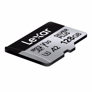 Карта памяти Lexar High-Performance Silver Plus microSDXC 128 ГБ + адаптер