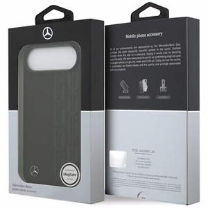 Mercedes Leather Laurel Leaves MagSafe Ümbris jaoks iPhone Air - Must