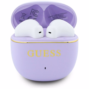 Juhtmevabad TWS-kõrvaklapid Guess Glossy Gold Line Classic, lillad
