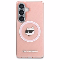 Karl Lagerfeld IML Repeated Choupette MagSafe Ümbris for Samsung Galaxy S26 Plus - roosa