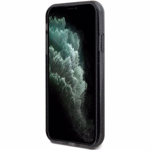 Guess Ring Stand Script Glitter MagSafe ümbris jaoks iPhone 11 / Xr - must