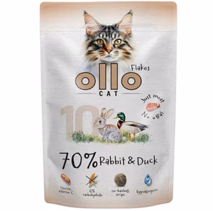 OLLO Cat No. 10 Rabbit and duck - wet cat food - 85g