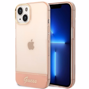 Guess GUHCP14MHGCOP iPhone 14 Plus 6.7" розовый/розовый жёсткий чехол Translucent