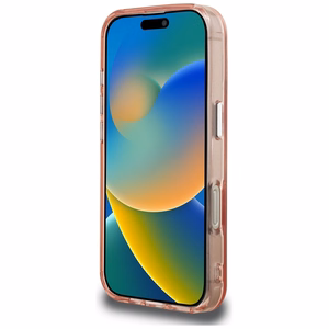 Karl Lagerfeld IML Aquarelle Choupette & Logo iPhone 16 Pro Ümbris - roosa