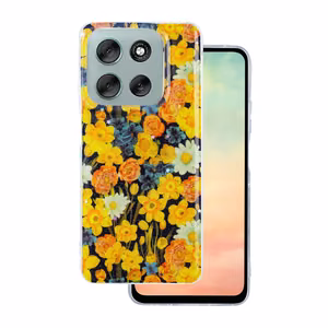 Glow Glam чехол Motorola Moto G86 оранжевый