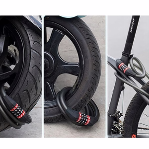 Rockbros RKS507-1BK jalgratta lukk koodiga 1.8 m - must