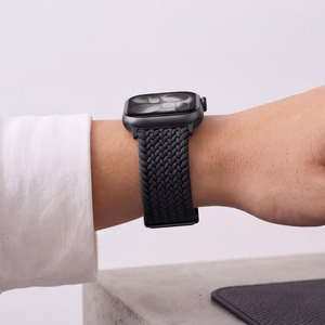 Tech-Protect Nylonmag Strap for Apple Watch 4 / 5 / 6 / 7 / 8 / 9 / SE (38 / 40 / 41 mm) - Black