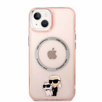Karl Lagerfeld KLHMP14MHNKCIP iPhone 14 Plus 6.7" hardcase roosa/roosa Iconic Karl&Choupette Magsafe