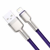 USB kaabel jaoks Lightning Baseus Cafule, 2.4A, 1m (purple)