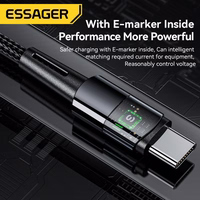 USB Kaabel Essager "Ultra" Dark Hall "Type-C / Type-C" 100cm (up to 240W!!!)