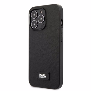 Karl Lagerfeld KLHCP13XSFMP2K iPhone 13 Pro Max 6.7" жёсткий чехол чёрный/чёрный Saffiano Plaque