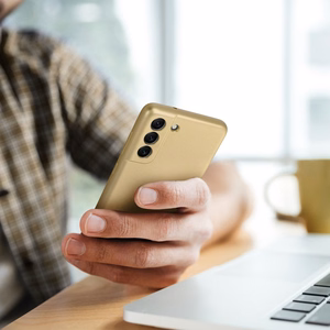 Ümbris for Samsung A57 5G Metallic kuldne