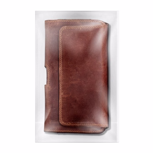Horizontal Leather Belt Phone Pouch for Samsung Galaxy A21s / S20 Ultra / S21 Ultra / A70 / A71, Xiaomi Redmi 9, Huawei P Smart Pro, Royal Crazy Horse, Size 2XL, Brown