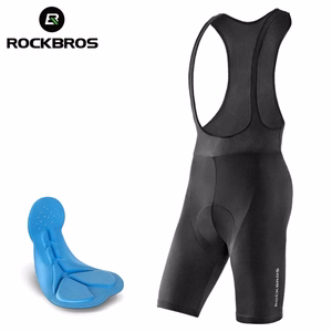 Rockbros RK2002XL traksidega rattapüksid XL pehmendusega - mustad