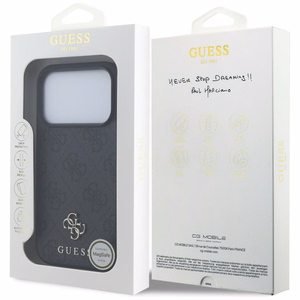 Guess 4G Small Classic Logo MagSafe ümbris iPhone 18 Pro / 17 Pro – must