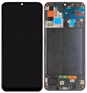 LCD ekraan Samsung A505 A50 2019 puuteekraani ja raamiga must originaal (service pack)
