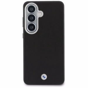Чехол BMW Sign Metal Logo MagSafe для Samsung Galaxy S26+, чёрный