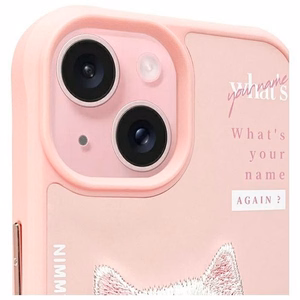Nimmy Cool&Cute 2.0 Cat Ümbris jaoks iPhone 15 - Roosa